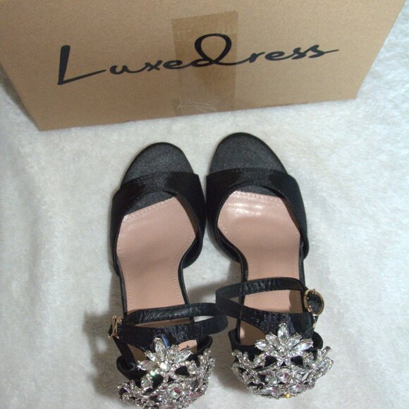 Luxedress Strappy Stilleto Sandals Women's sz 38 - Picture 4 of 7